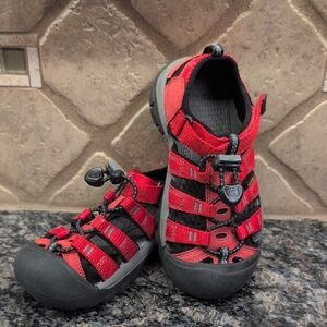 Keen Kids' Red and Black Adventure Sandals